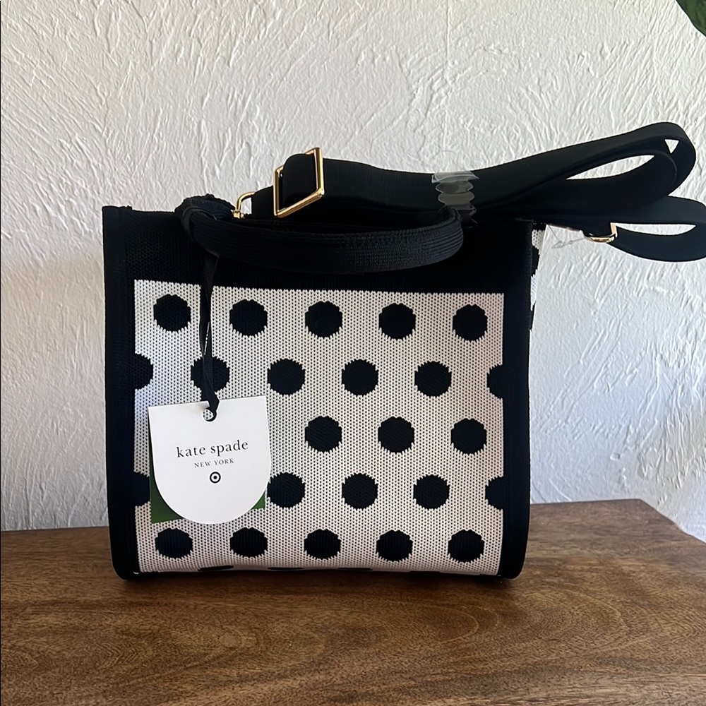 Kate Spade Black and White Crossbody Bag